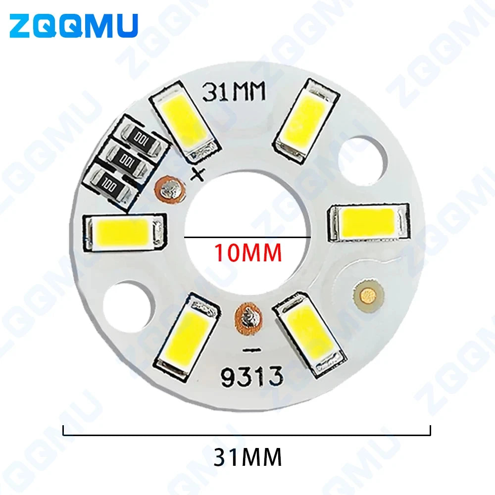 plaque led haute luminosité 3w blanc chaud 5v 31mm leds circulaire modernes