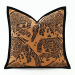 housse coussin motif éléphants vintage décoratif maison voiture 50x50cm 45x45cm polyester adhésif