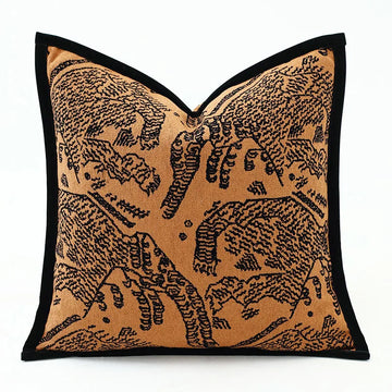 housse coussin motif éléphants vintage décoratif maison voiture 50x50cm 45x45cm polyester adhésif