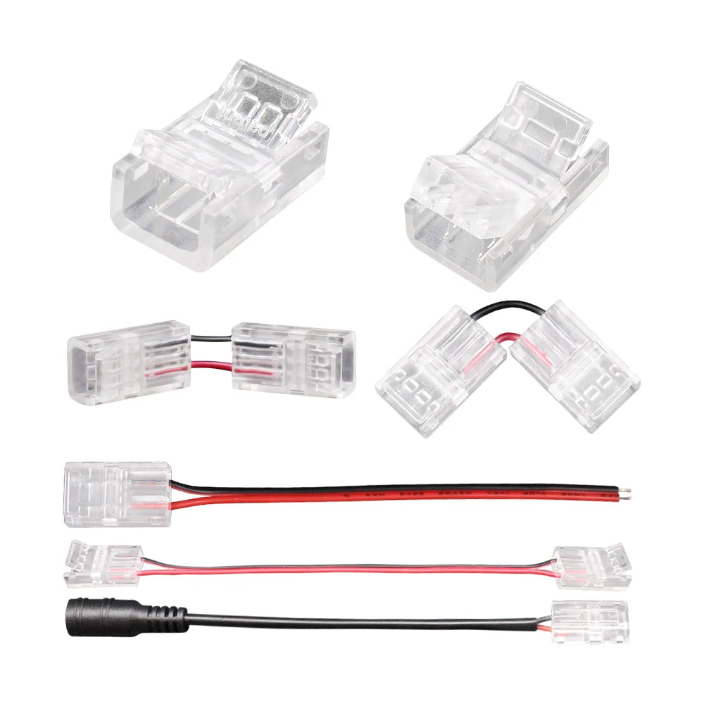 connecteur led transparent 8mm 10mm cob smd adhésif pratique ip65 certification ul rohs