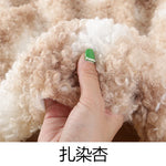 tissu bouclé imitation laine peluche beige bleu rose vert blanc poupée bricolage diy
