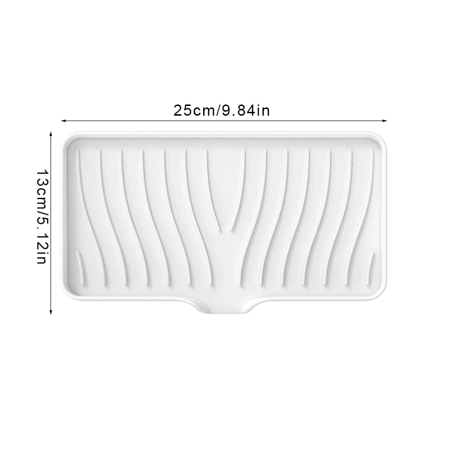 support savon silicone auto drainant moderne gris vert rayures ondulées brosse dents savon bouteille