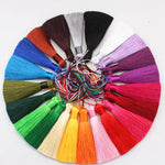 lot pompons soie cordons rideaux décoration couture artisanale