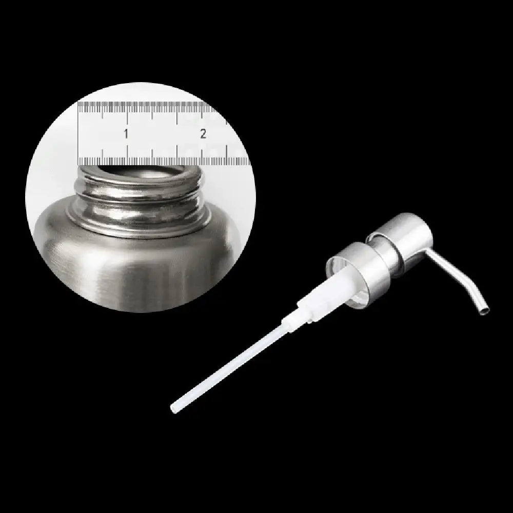 distributeur savon liquide argenté moderne sans fil sans cable lisse opaque bouton poussoir tube
