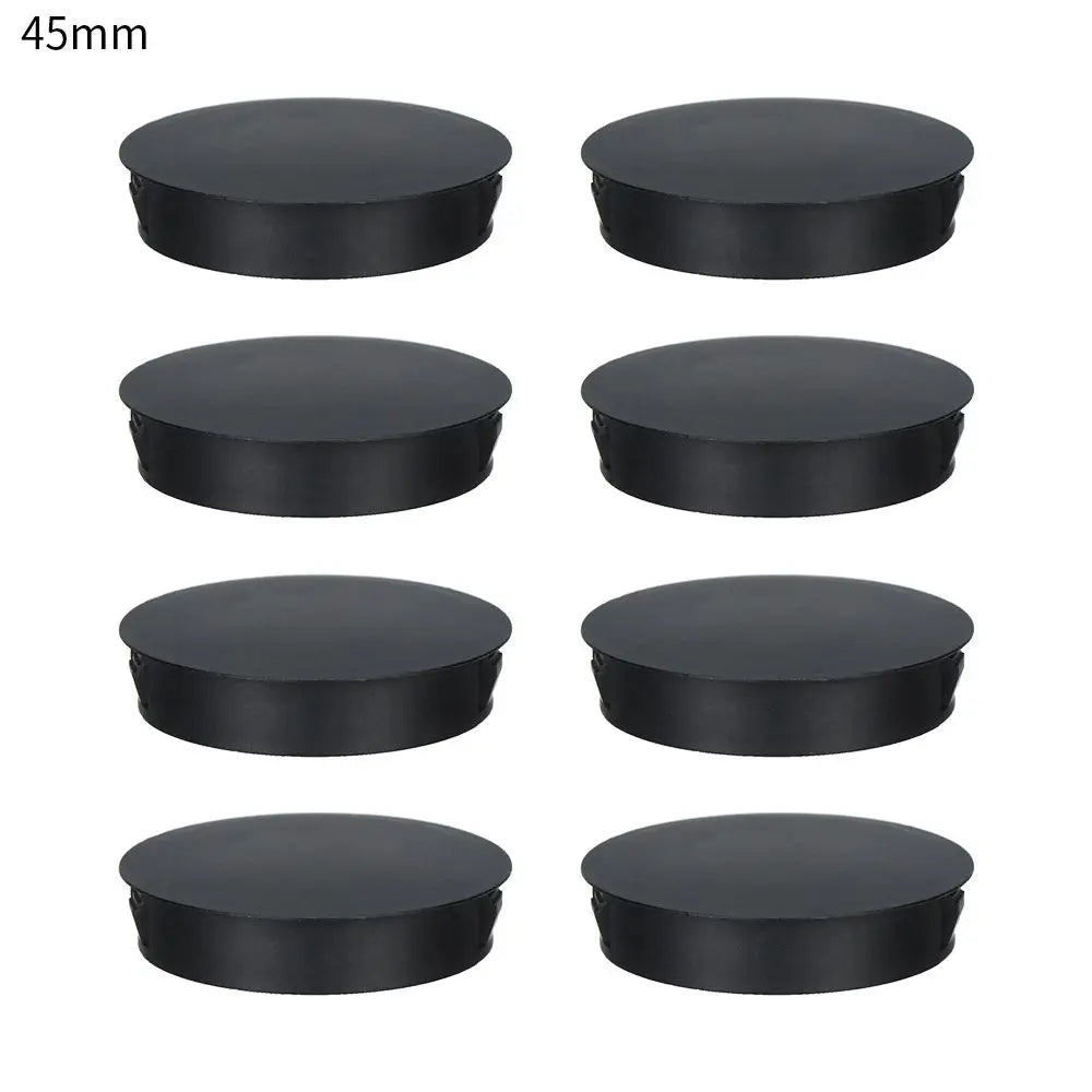bouchons trou noirs plastique adhésifs pratiques pièces round variées dimensions