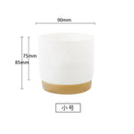 pots plantes blanches modernes grille drainage adhésif support minimaliste