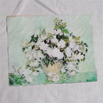 tissu coton lin hand dyed peinture huile van gogh rapide respirant craft scrapbooking patchwork