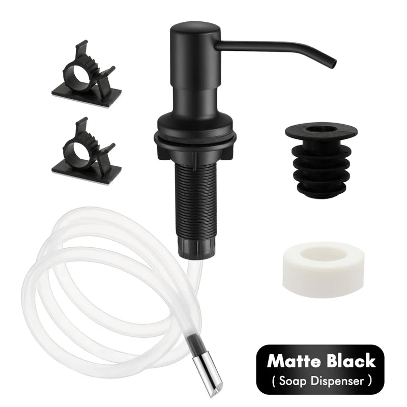 distributeur savon liquide or moderne acier inoxydable facile vis fixations kit extension évier