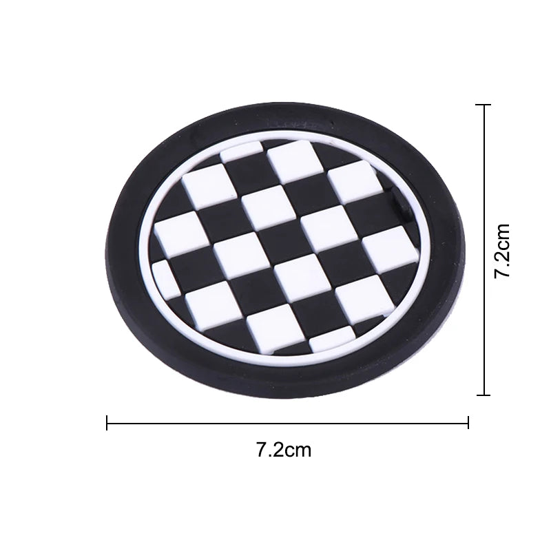 coasters union jack rouge noir blanc antichoc moderne silicium gel
