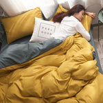 Parure de lit dans une chambre décorée avec style moderne