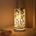 lampe table moderne blanc beige doré écolo flux lumineux géométrique adhésif textile certifications rohs