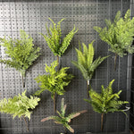 plantes artificielles soie vertes feuilles fines naturelles extérieur accrochées fêtes mariages
