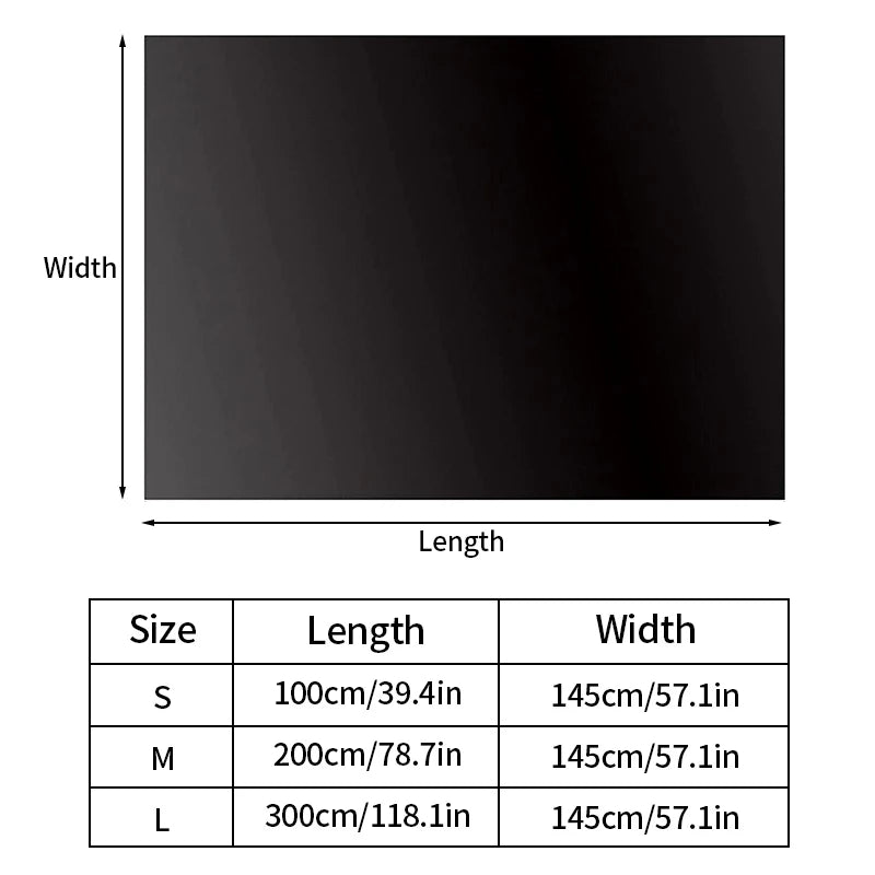 rideau noir semi transparent moderne adhésif fenêtre maison 100cm 200cm 300cm
