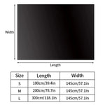 rideau noir semi transparent moderne adhésif fenêtre maison 100cm 200cm 300cm