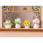bouquet fleurs artificielles miniature décoratives feuilles fleurs diverses couleurs opaques décoration intérieure festive