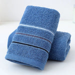 serviettes bain coton rayées moderne gris bleu beige duveteuses absorption rapide maison