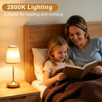 lampe table portable or abatjour tissu tactile moderne rechargeable chambre coucher