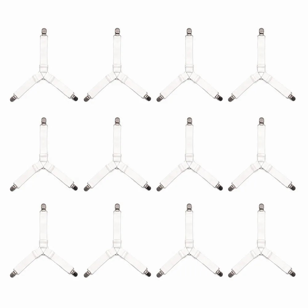 ceintures maintien draps gris noir clips métalliques réglables élastiques moderne literie housses matelas sécurité