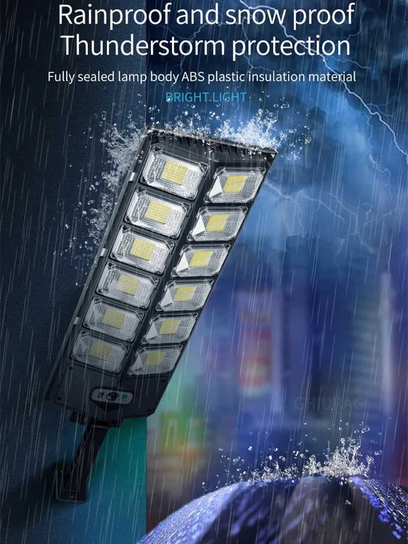 lampe rue led solaire détecteur mouvement moderne sans fil 10000 lumens