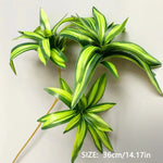plantes artificielles arbres vertes feuilles modernes decoration exterieur pot blanc sol brunes