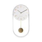 Horloge murale pivotante design gris Ombre Interieur