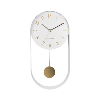 Horloge murale pivotante design gris Ombre Interieur