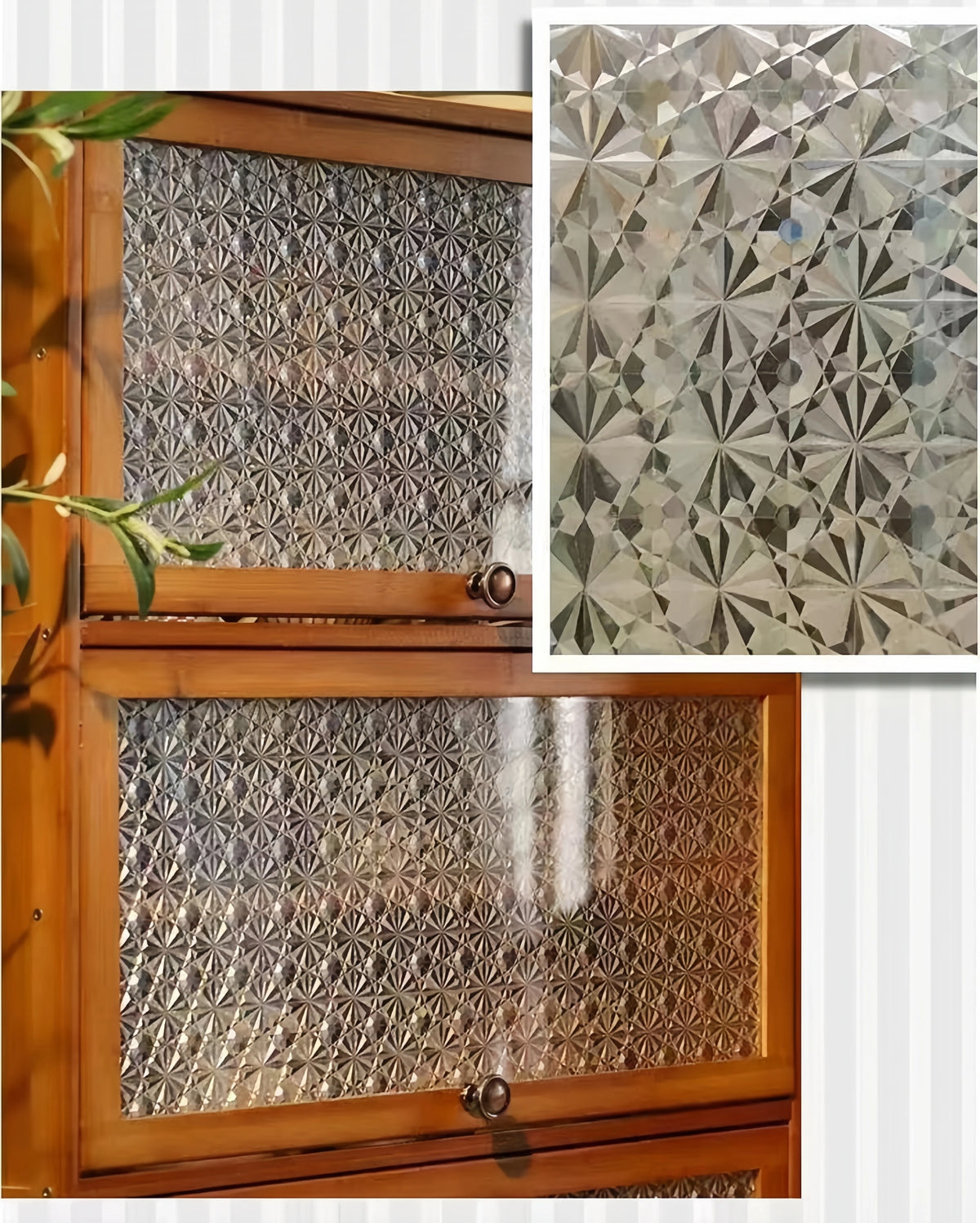 film décoratif fenêtre étoiles moderne adhésif protection uv thermique transparent