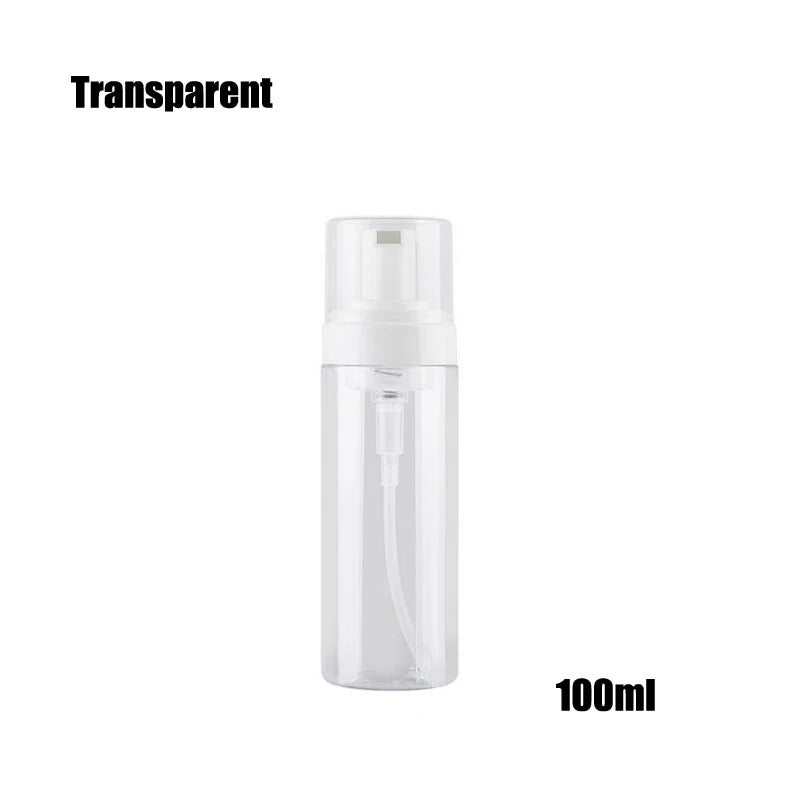 bouteilles mousse transparentes blanches pompe 30ml 50ml 60ml 100ml 150ml 200ml rechargeables cosmétiques
