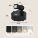 projecteur spot lumineux rechargeable led aimanté moderne noir blanc minimaliste port usb type