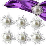 boucles serviettes or argent modernes élégantes fêtes mariages occasions spéciales decoration table