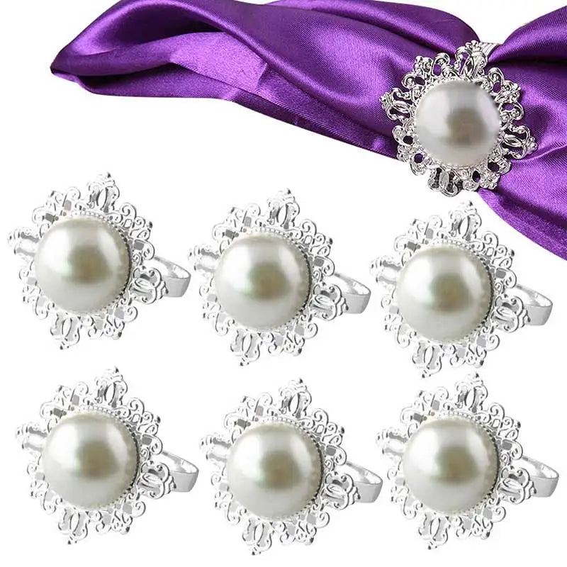 boucles serviettes or argent modernes élégantes fêtes mariages occasions spéciales decoration table