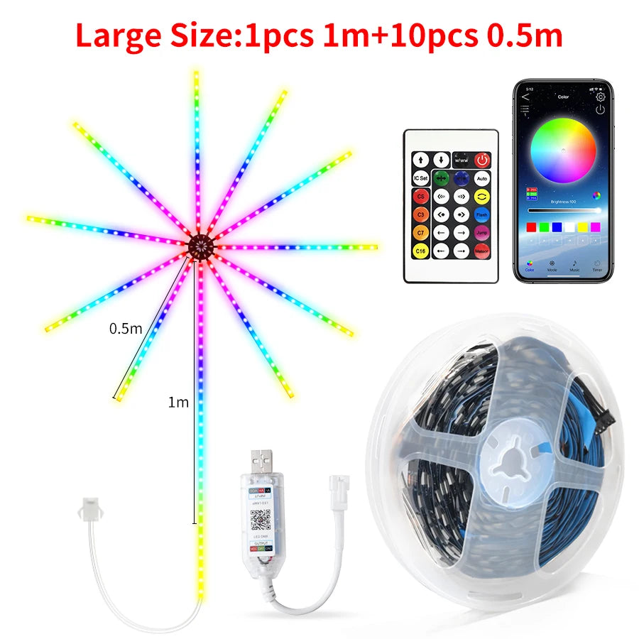 lumière led multicolore étoile moderne télécommande application synchronisation musique bluetooth usb