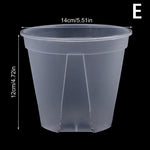 pot fleurs transparent moderne plateau dimension 10cm 12cm 14cm plastique