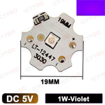 diodes led blanc rouge vert bleu moderne 19mm 1w 5v 300ma 120lm