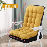 coussin chaise dossier soutien lombaire ergonomique confortable rubans fixation gris