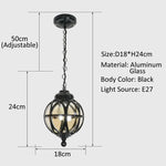 lampe suspendue classique vintage lampe aluminium noir doré verre translucide chaîne ajustable salon chambrehôtel