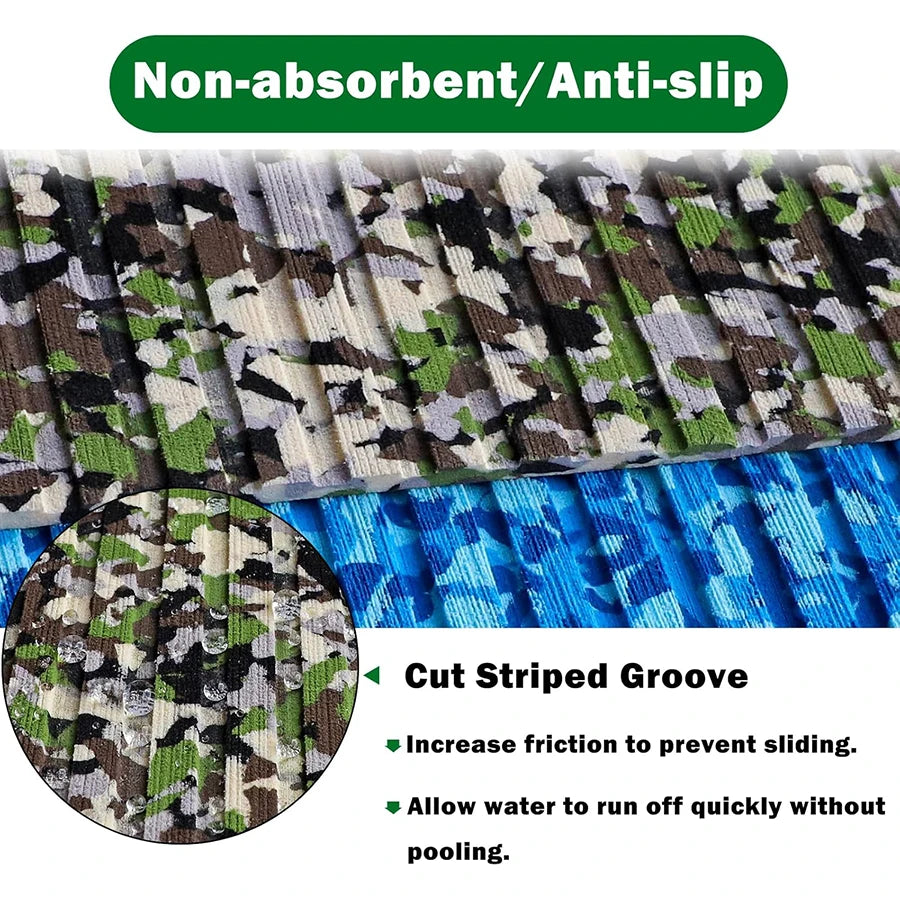 tapis sol bateau camouflage gris noir moderne autoadhésif 2400mm 450mm
