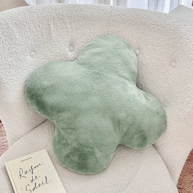 coussin moderne confortable blanc vert noir orange texture douce mousse pe polyester coton