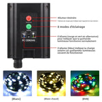 guirlande lumineuse led solaire modes multicolore moderne télécommande étanche ip65