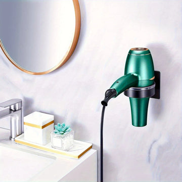 support mural sèche cheveux organisateur salle bain outil beauté lisseur fer boucler accessoire organisation