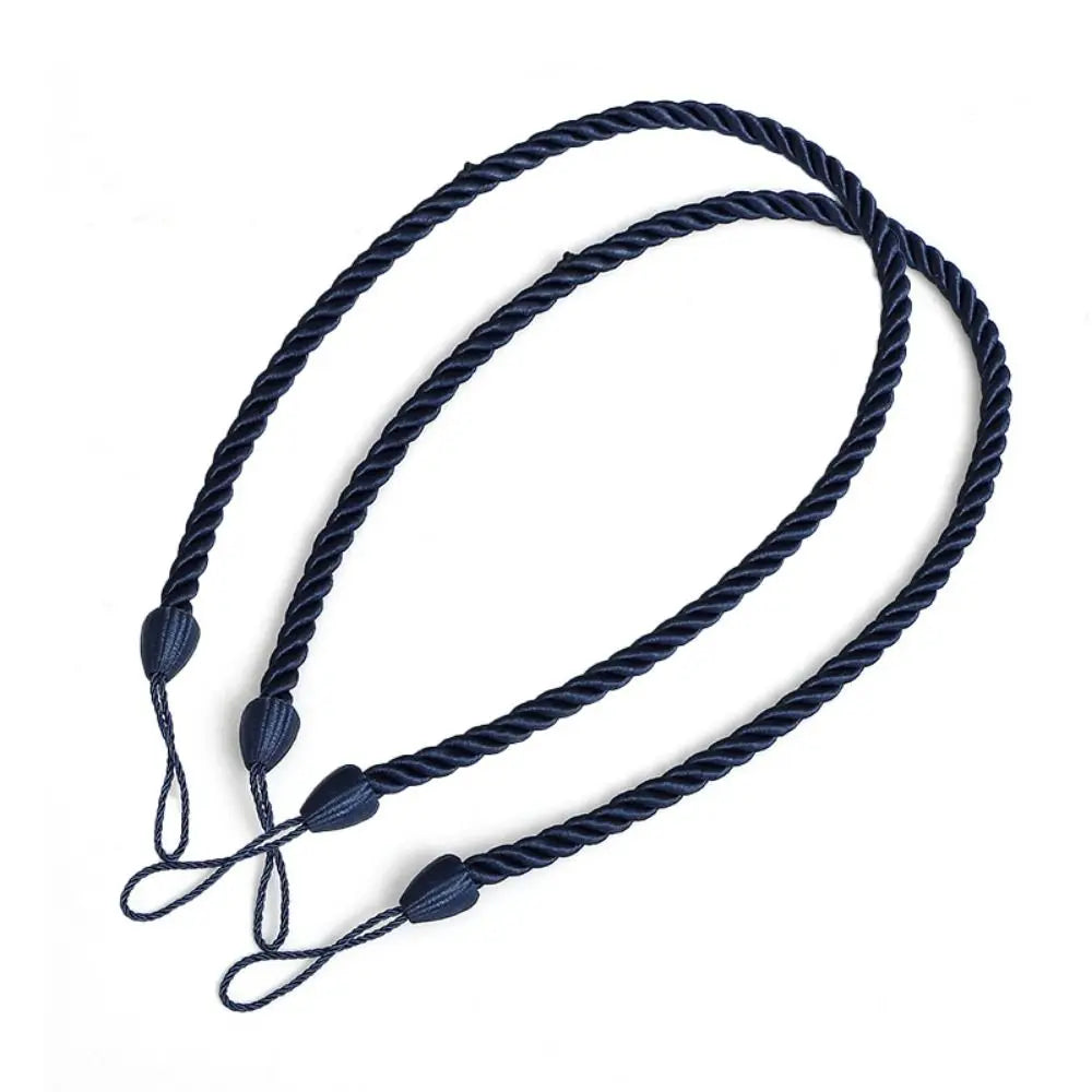 corde rideaux tissée main moderne anneaux gris marron noir blanc bleu marine rouge vert