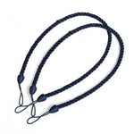 corde rideaux tissée main moderne anneaux gris marron noir blanc bleu marine rouge vert