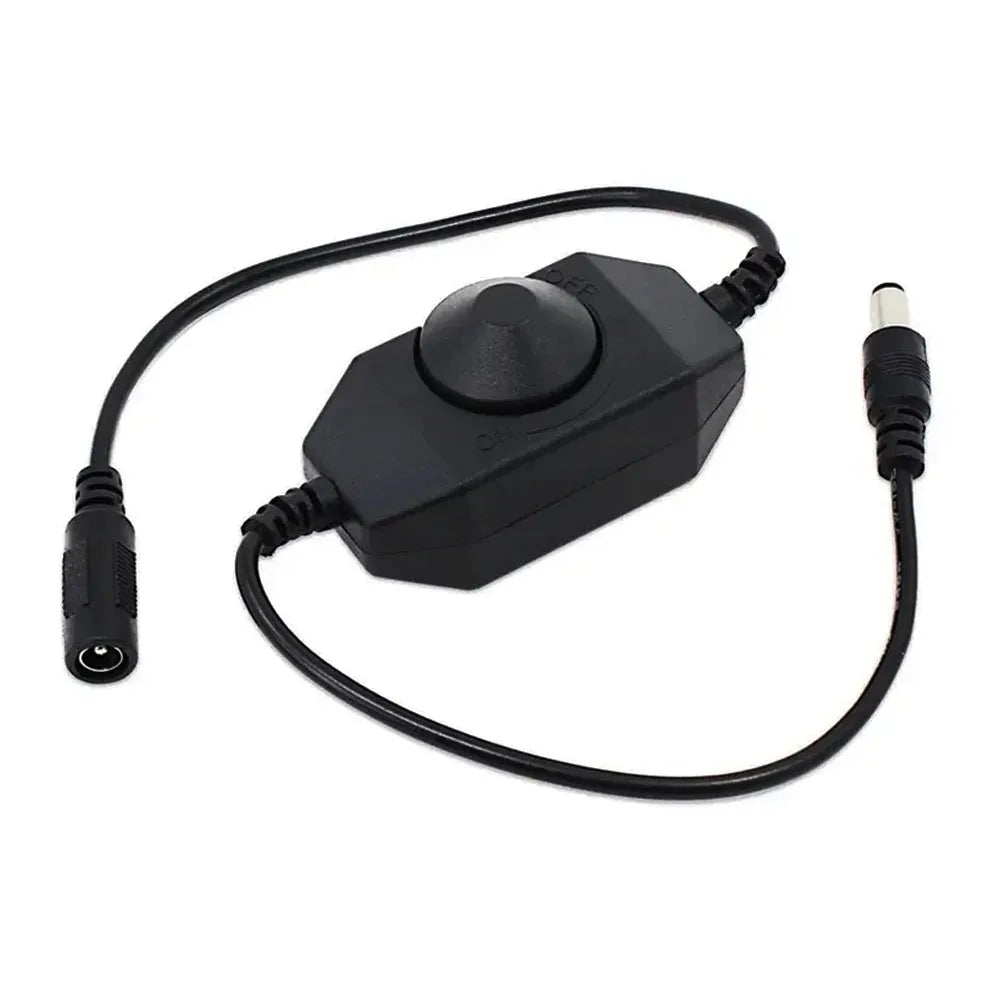 interrupteur rotatif led variateur noir blanc industrielle utilitaire 12v 24w connecteurs electriques cabling spiralé