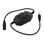 interrupteur rotatif led variateur noir blanc industrielle utilitaire 12v 24w connecteurs electriques cabling spiralé