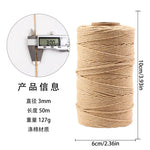 corde coton tressée 50mètres vert rose beige simple déco mariage fête nhà cửa