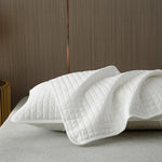 housse coussin polyester moderne motif carreaux gris clair protection imperméable maison