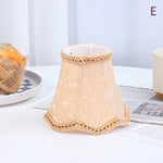 abat jour classique brodé rouge blanc beige dentelle opacité