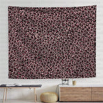 tapis léopard moderne clips noir blanc marron rose salon chambre