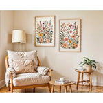 affiches murales toile fleurées modernes sans cadre 30x40cm 40x60cm combinaison floral détaillé minimaliste
