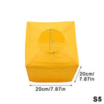 lanternes carrées papier plissé blanc orange vert rouge jaune simple décoratif anneau cordon métallique